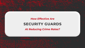 blog banner about effectiveness of security guards